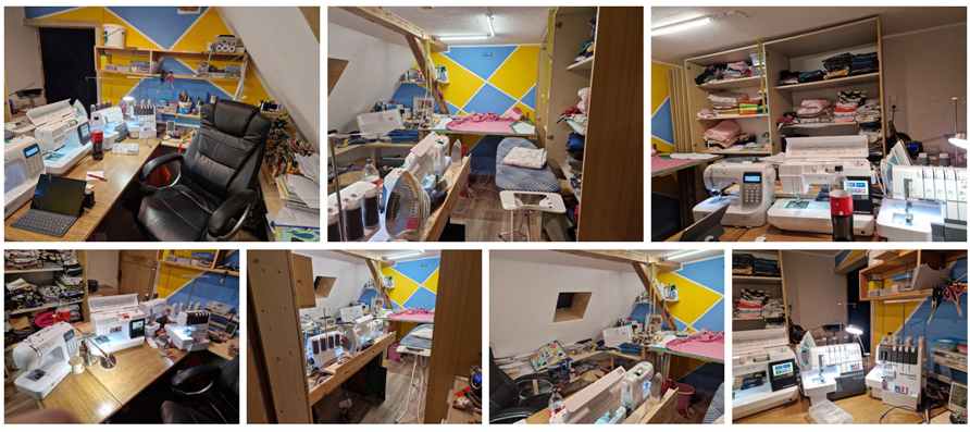 Kleines Nähzimmer 2023 – erste Arbeitsumgebung